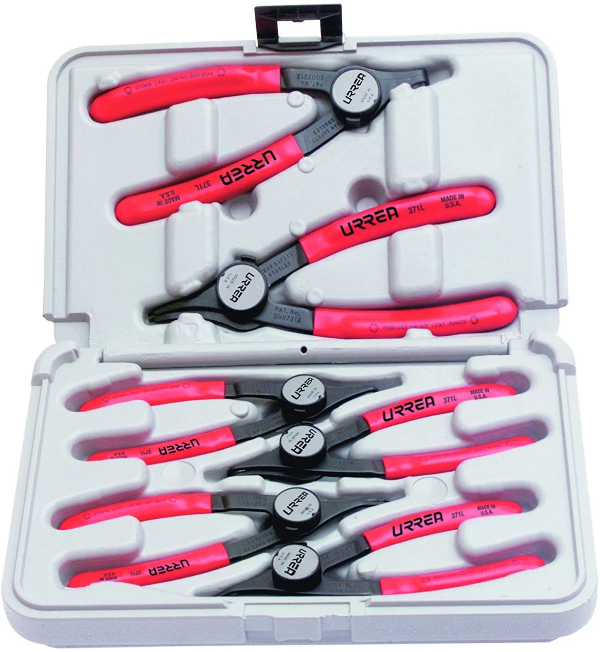 5-7/8 Inch 0 Degree Angle Easy-change Convertible Retaining Ring Pliers 399