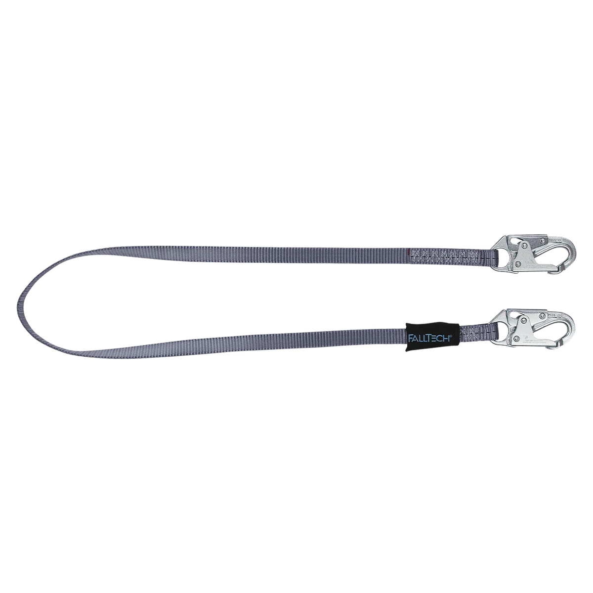 FALLTECH 6' Web Restraint Lanyard, Fixed-Length w/ Steel Snap Hooks