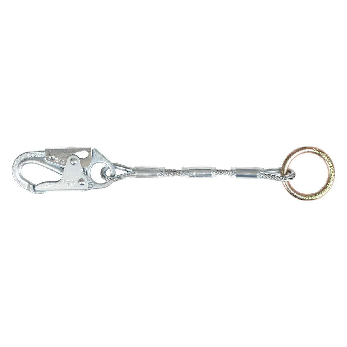 FALLTECH 18" Cable Dorsal D-Ring Extender w/ Steel Snap Hook