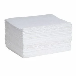 1st Poly Absorbents Oil Pads, Medium Weight, 15" X 19"