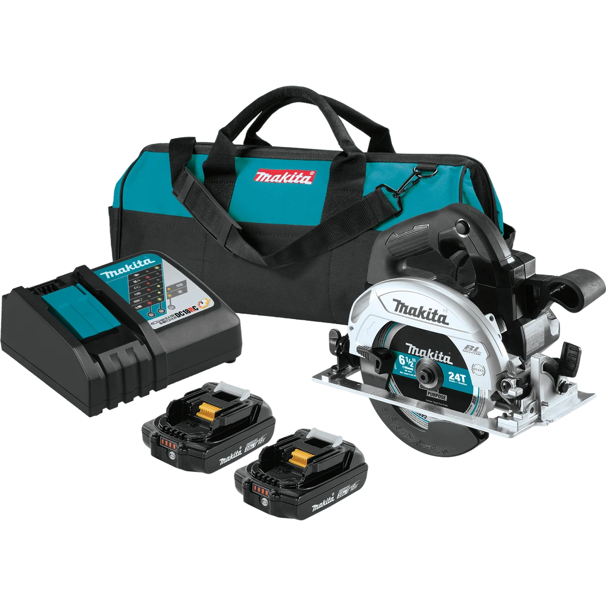 18V LXT® Lithium‑Ion Sub‑Compact Brushless Cordless 6‑1/2” Circular Saw Kit (2.0Ah)