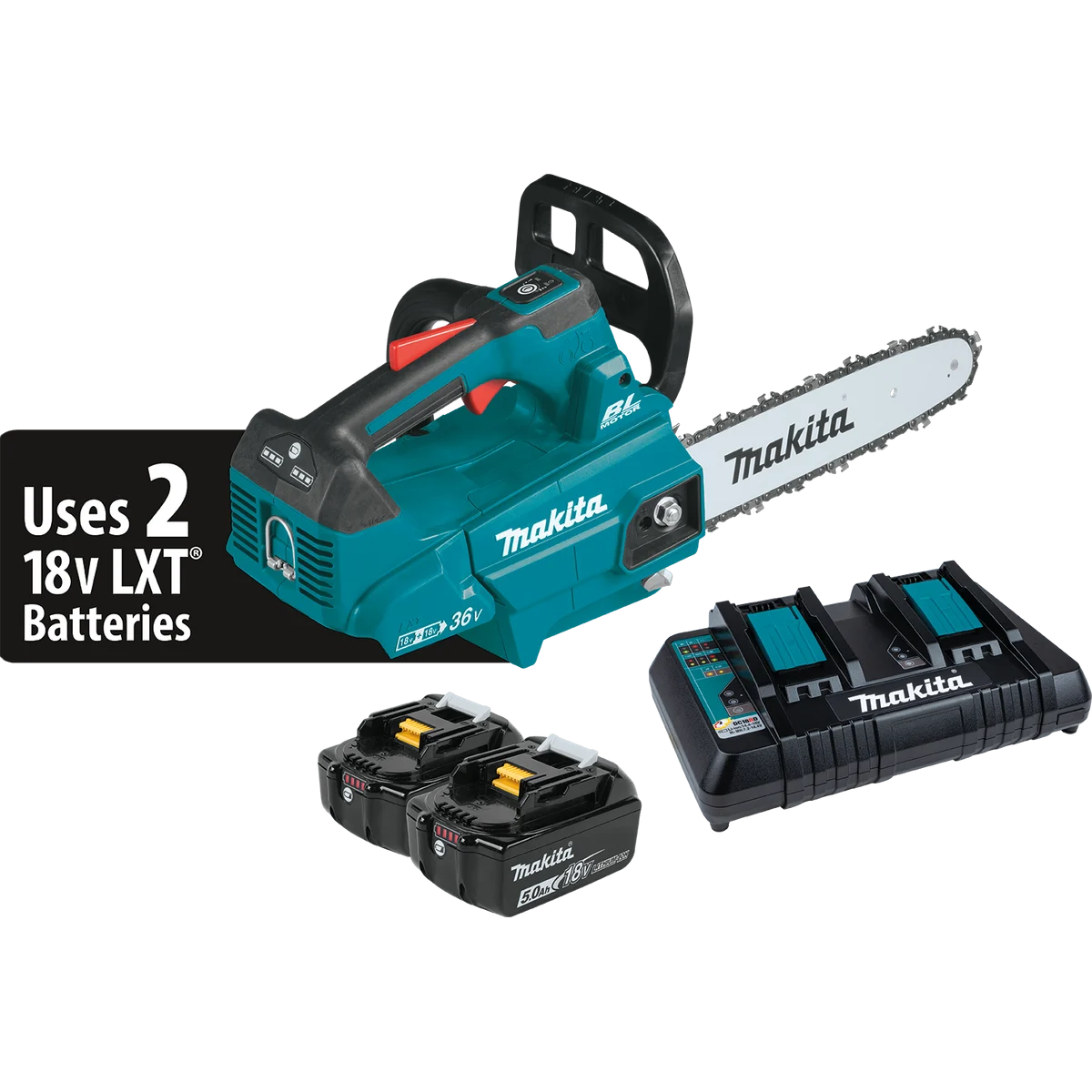 MAKITA 36V (18V X2) LXT® 14" Top Handle Chain Saw Kit