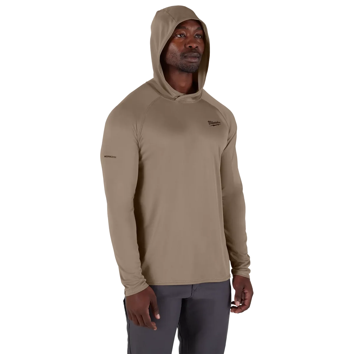 WORKSKIN™ Hooded Sun Shirt - S  Sandstone