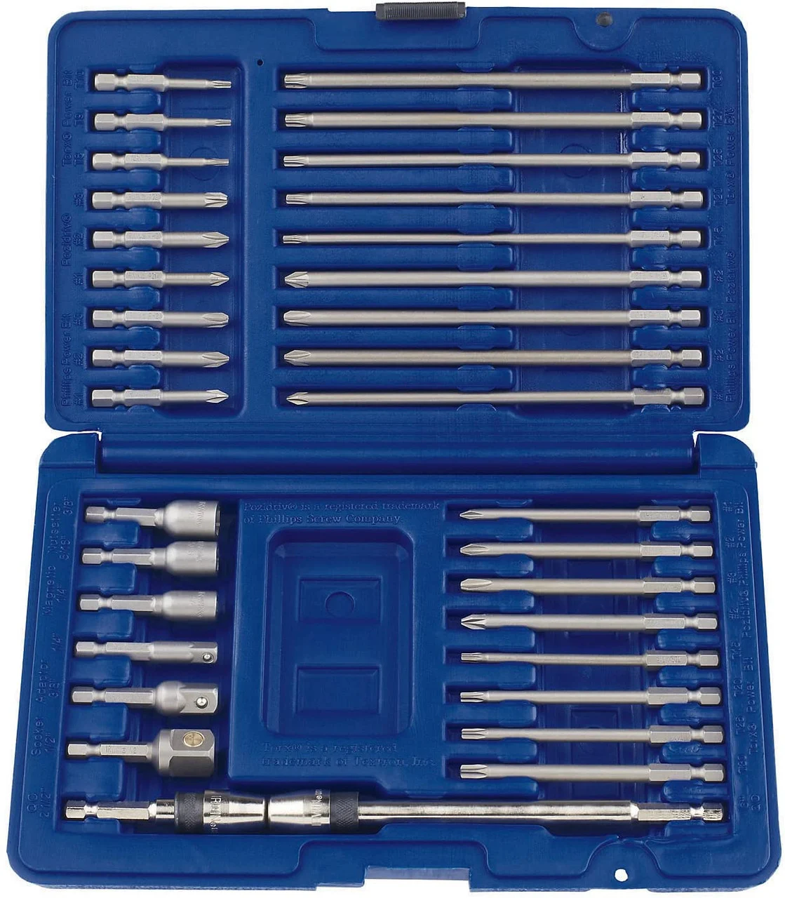 34 Pc. Quick Change Fastener Bit Set