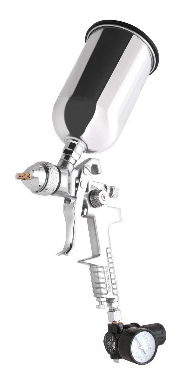 HVLP Gravity Feed Spray Gun w/1.4 mm Needle, Nozzle, and cap 9002B