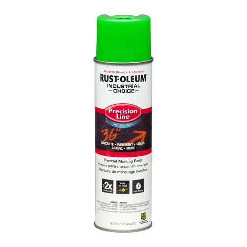 Rust-Oleum M1800 Water-Based Precision Line Marking Paint Fluorescent Green 17oz