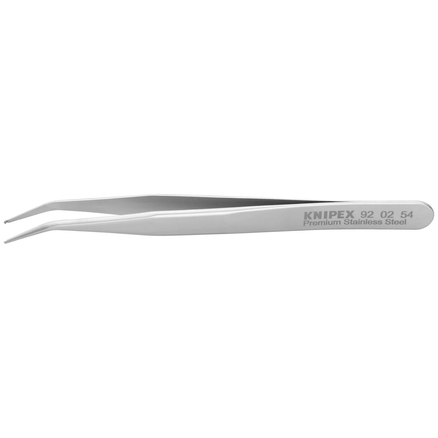 Knipex 92 02 54 Premium Stainless Steel Positioning Tweezers-45°Angled-SMD