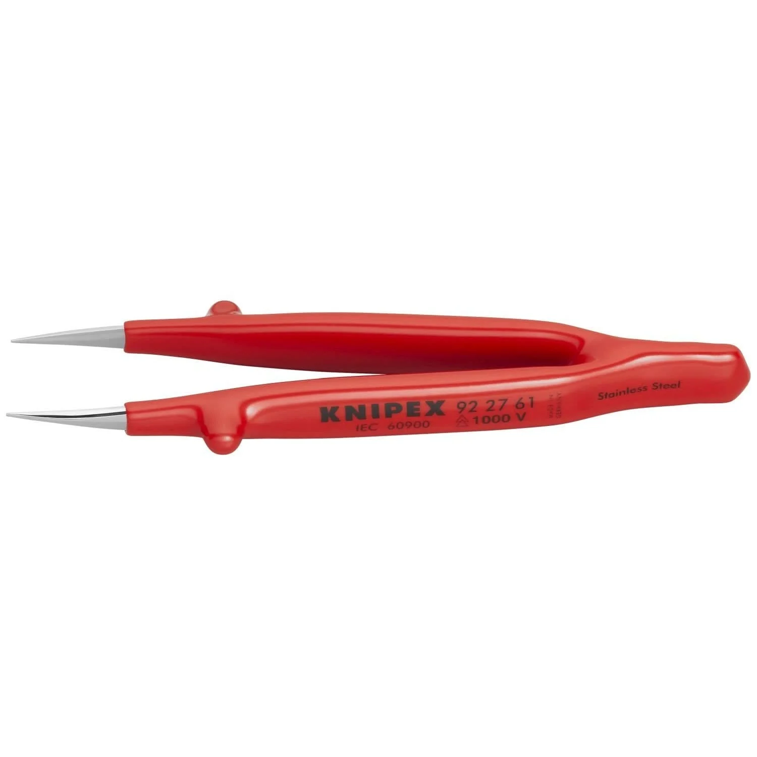 Knipex 92 27 61 Stainless Steel Gripping Tweezers-Pointed Tips-1000V Insulated