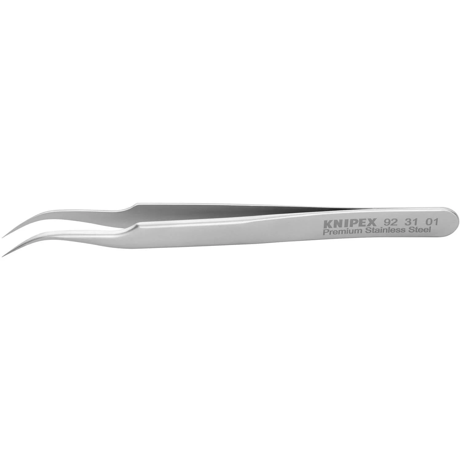 Knipex 92 31 01 Premium Stainless Steel Gripping Tweezers-45°Angled-Needle-Point Tips