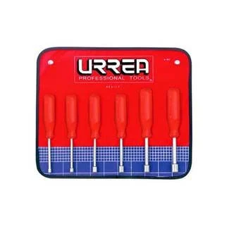 Red plastic handle nut driver set