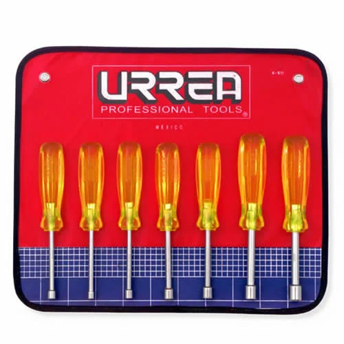 NUT DRIVER SET w/Pouch 5, 6, 7,8, 9, 10, 11 MM HEX 7 PC