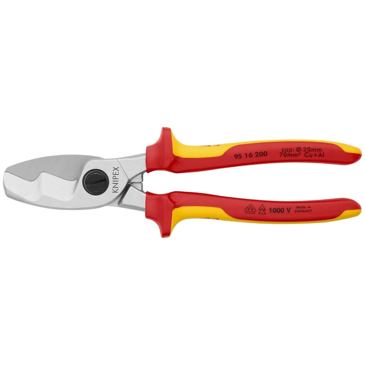 Knipex 95 16 200 Cable Shears-1000V Insulated