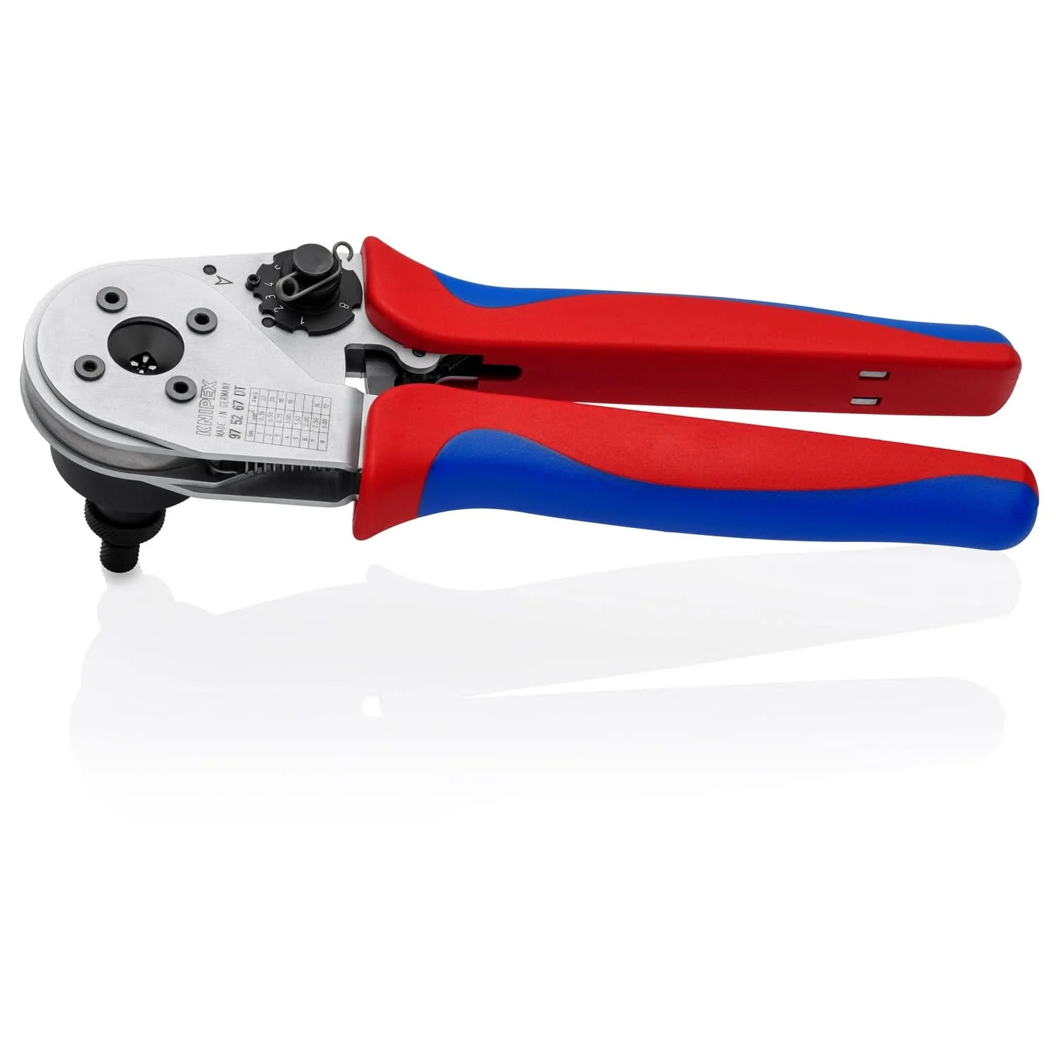 Knipex 97 52 67 DT Crimping Pliers - Four-Mandrel For DT Contacts