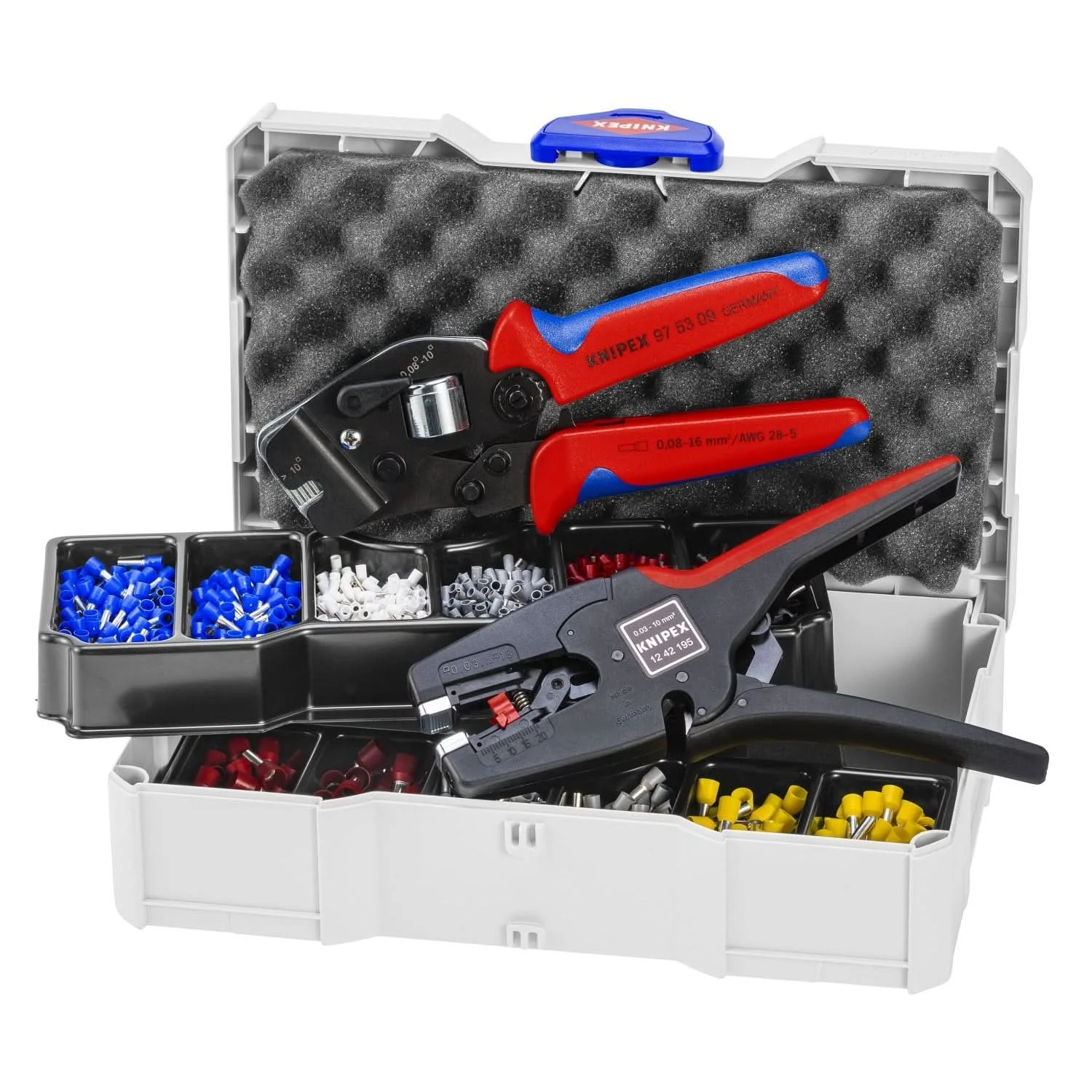 Knipex 97 90 17 Crimp Assortments with 12 42 195 and 97 53 09