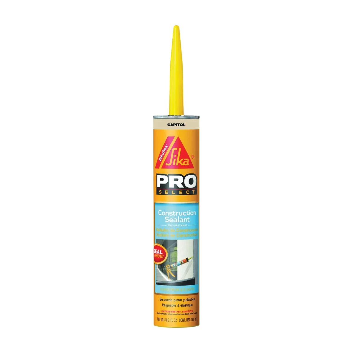 Sikaflex All Purpose Non-Sag Construction Sealant Polyurethane in Capitol Tan 10.1 fl oz