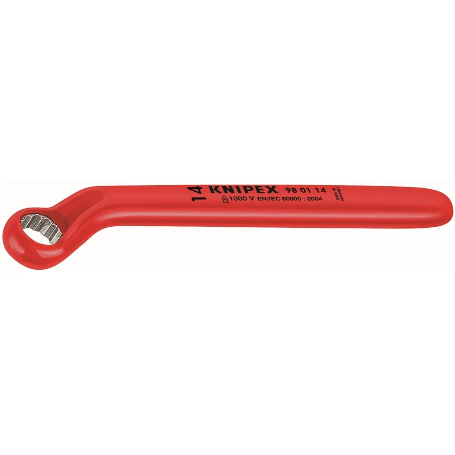 Knipex 98 01 19 Offset Box Wrench-1000V Insulated 19 mm