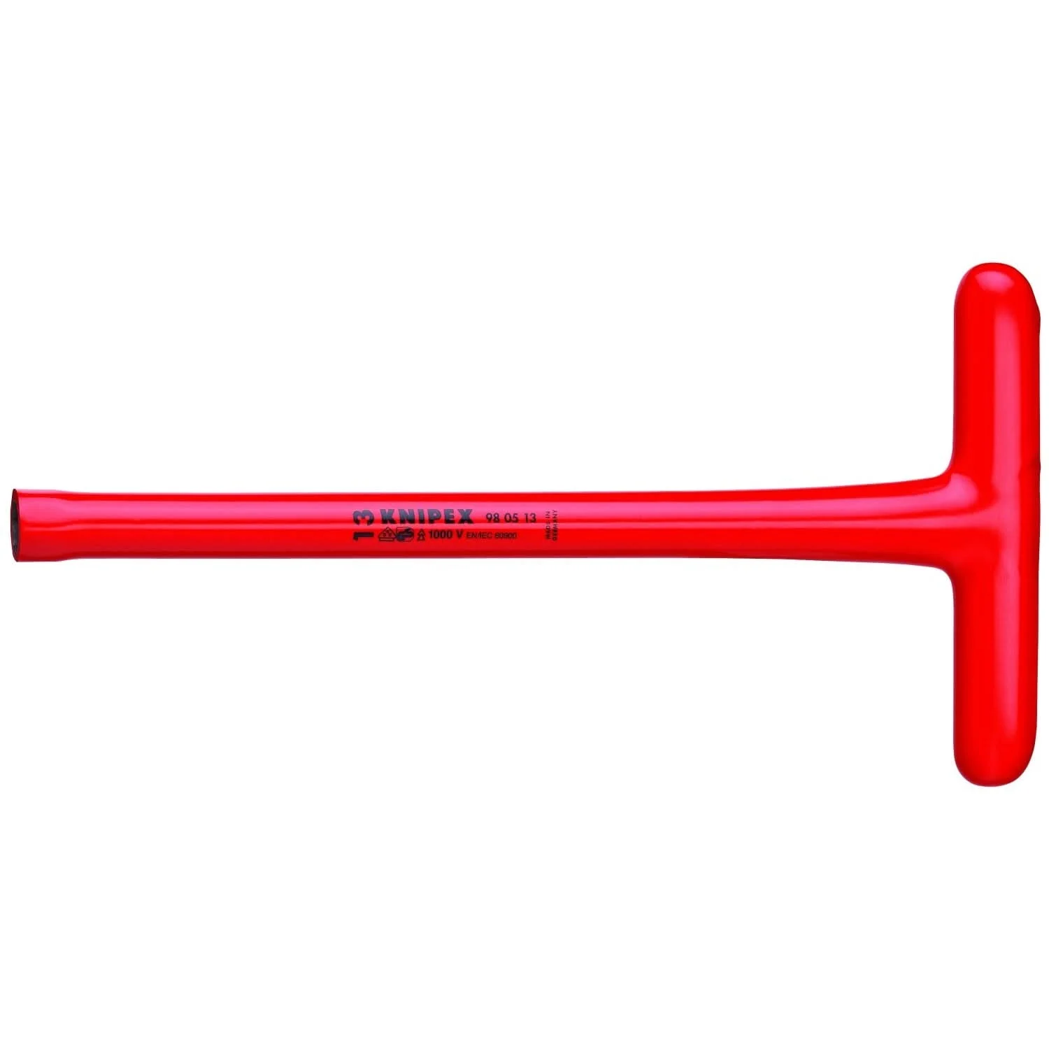 Knipex 98 05 13 T-Socket Wrench-1000V Insulated 13 mm