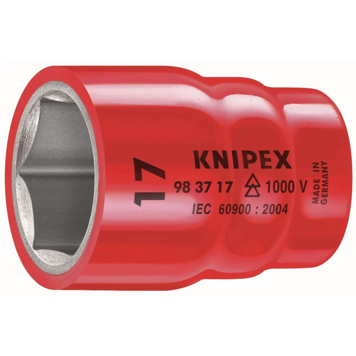 Knipex 98 37 14 Hex Socket, 3/8" Drive-1000V Insulated, 14 mm