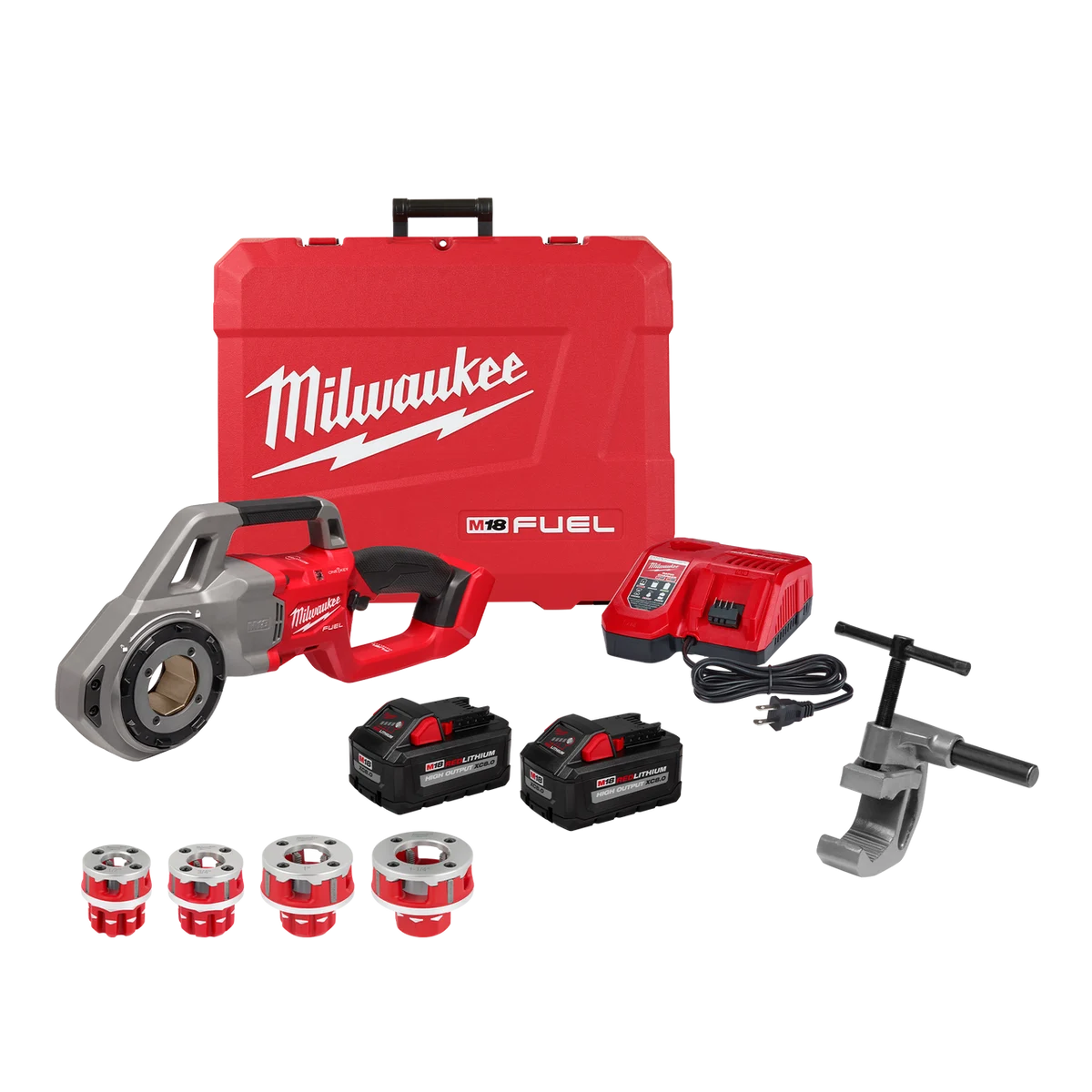 M18 FUEL™ Compact Pipe Threader w/ ONE-KEY™ w/ 1/2" - 1-1/4" Compact NPT Forged Aluminum Die Heads