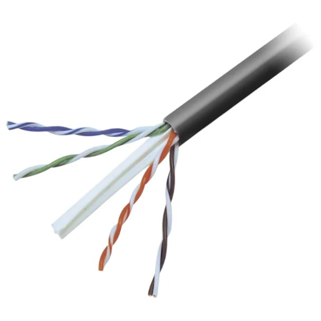 Belkin A7L704-1000-BLK Black 1000ft CAT6 Solid Ethernet Bulk Cable