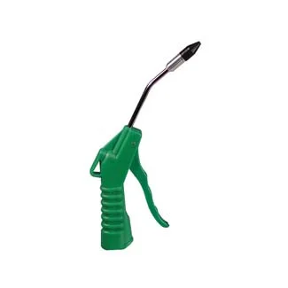 Deluxe 4 in Air Blow Gun - Green with 1/2 in Removable Rubber Tip