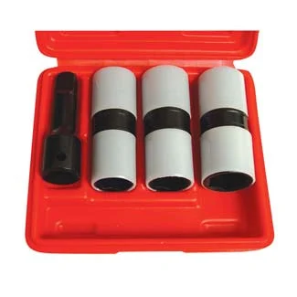 3pc. 1/2 in dr. Thin Wall Flip Impact Socket Set with Protective Sleeve