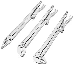 15" Extra Long Locking Pliers Set, 3pc.
