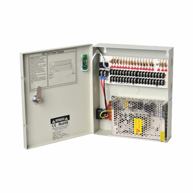 AVYCON AVA-PSW-12VDH10A-18 18 Channel Power Distribution Box