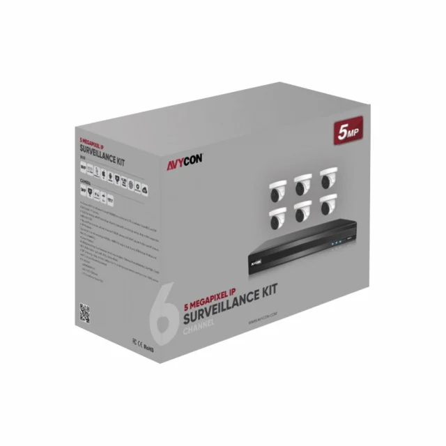 AVYCON AVK-NL51E6-2T 5MP IP Surveillance Kit