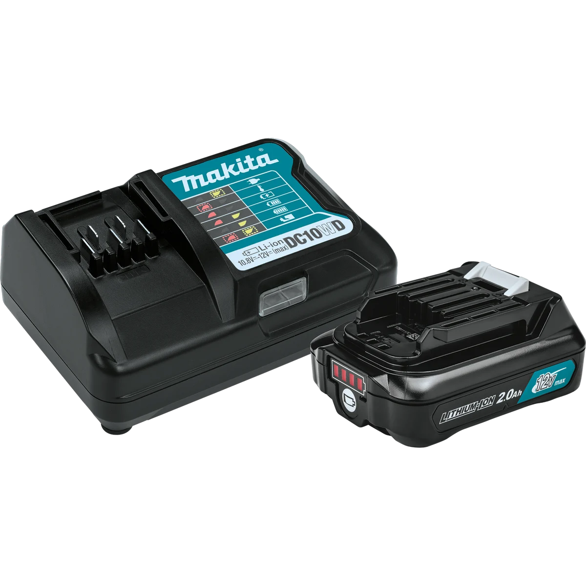 MAKITA 12V MAX CXT® 2.0Ah Battery & Charger Starter Pack