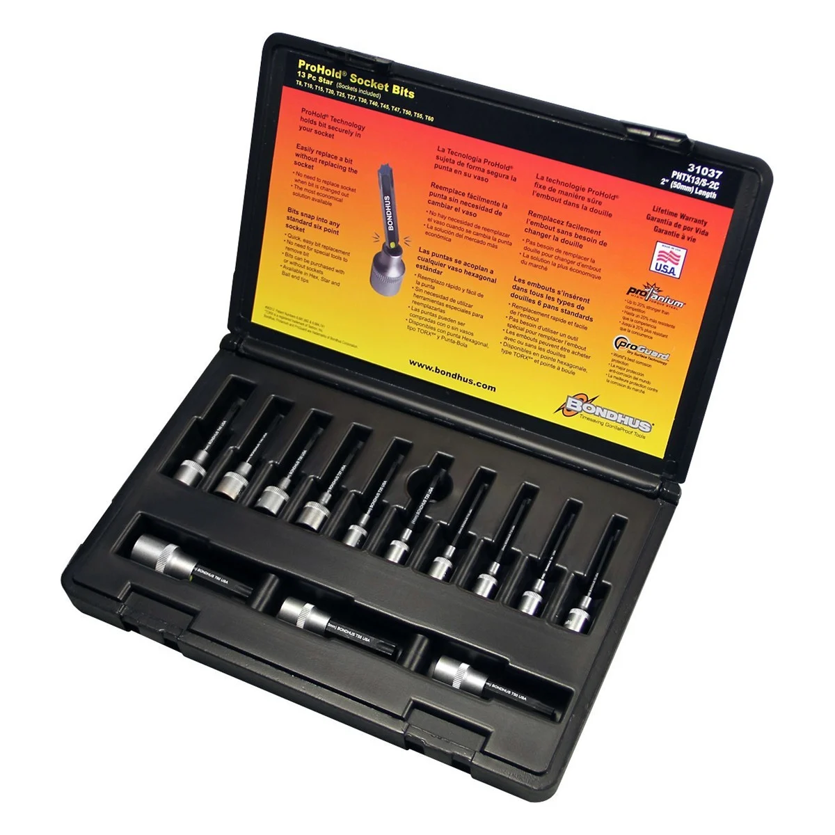 13-Piece ProHold Torx Bit Socket Set