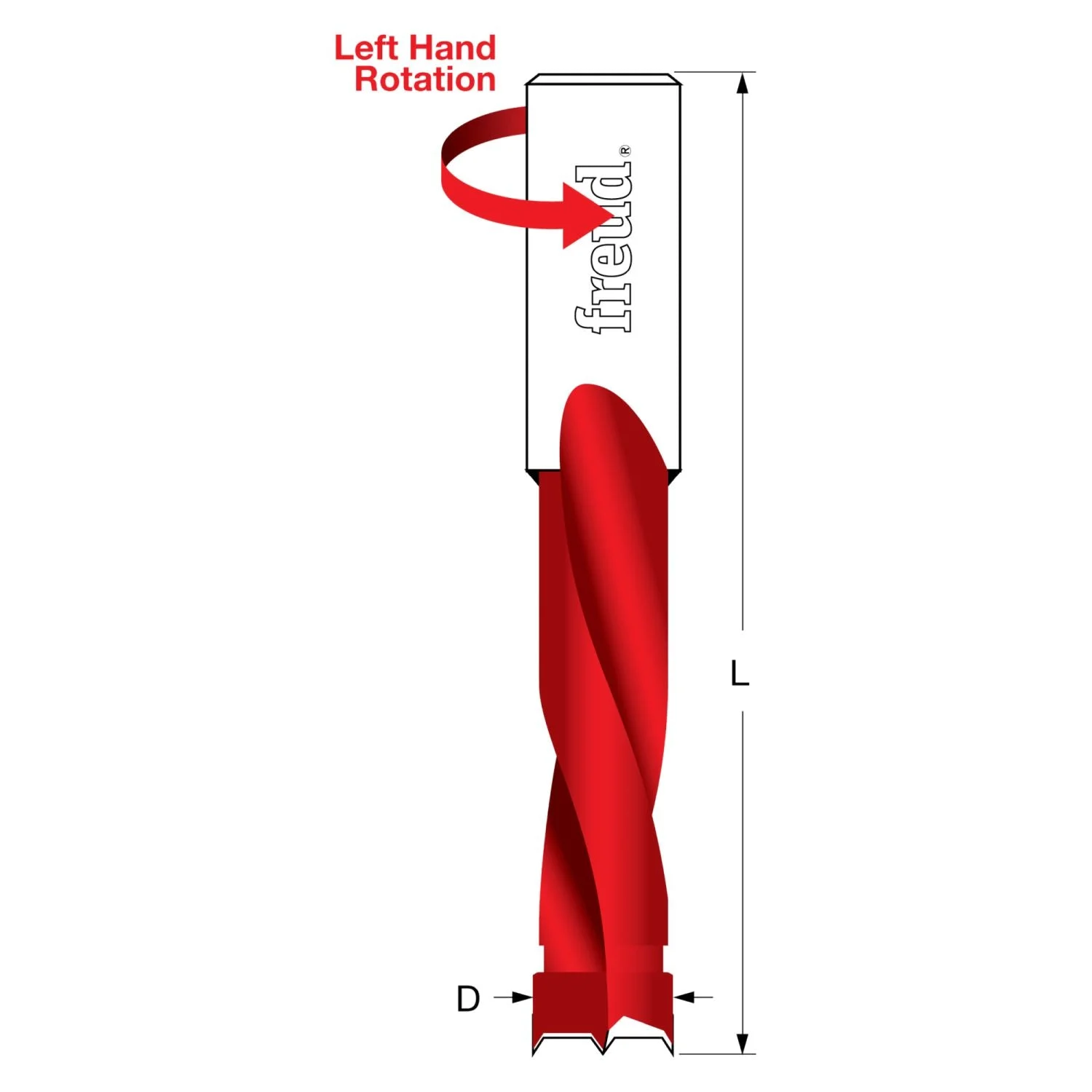 Freud BP11157L 12mm Brad Point Bit