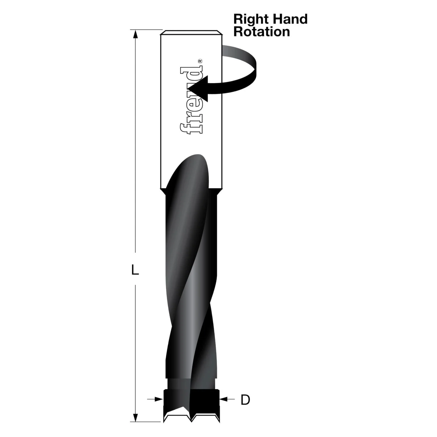 Freud BP82070R 8.2mm Brad Point Bit