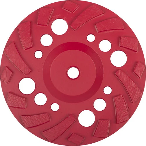 7 Inch Flat Grinding Cups, Staggered Segments