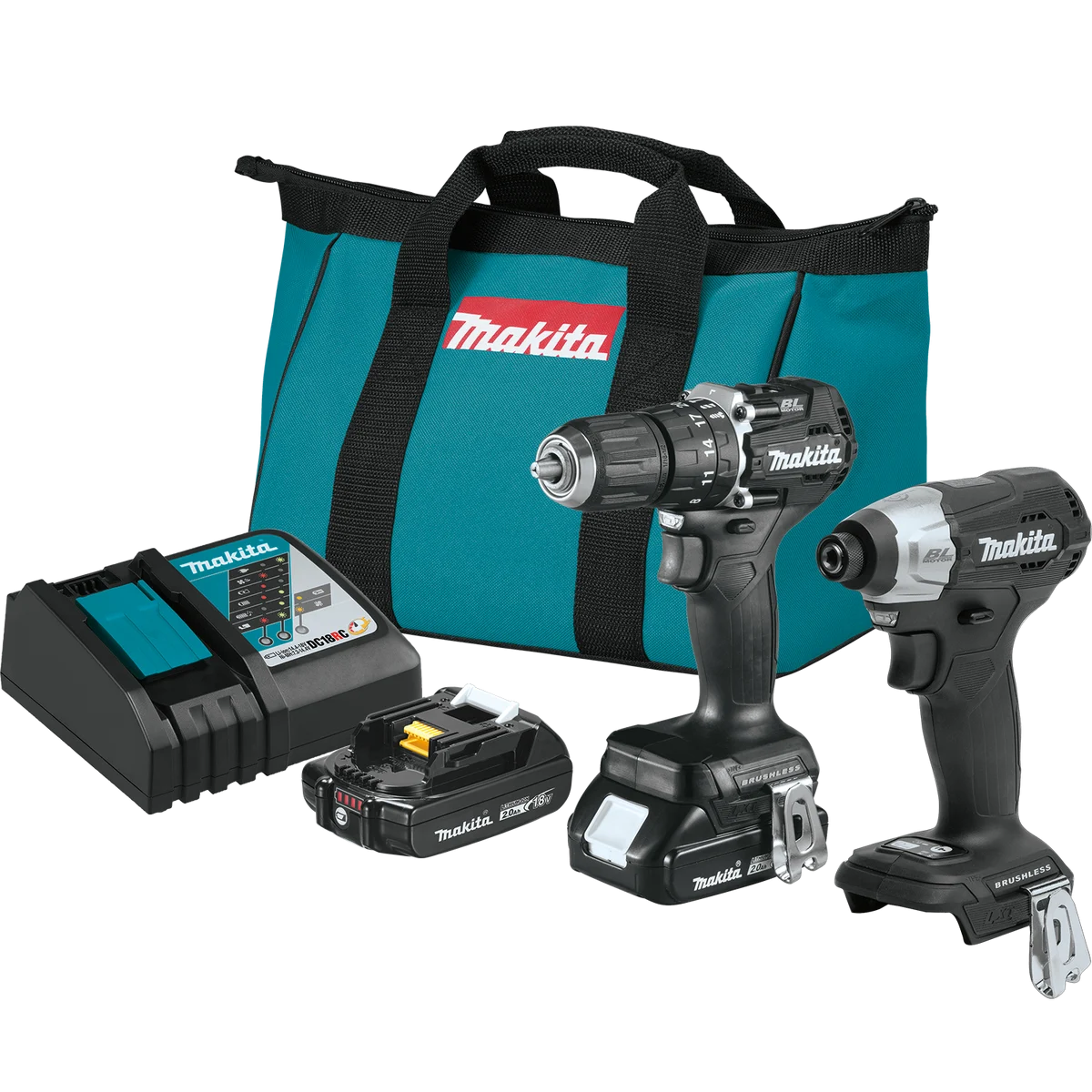 MAKITA 18V LXT® Sub‑Compact 2 PC. Combo Kit