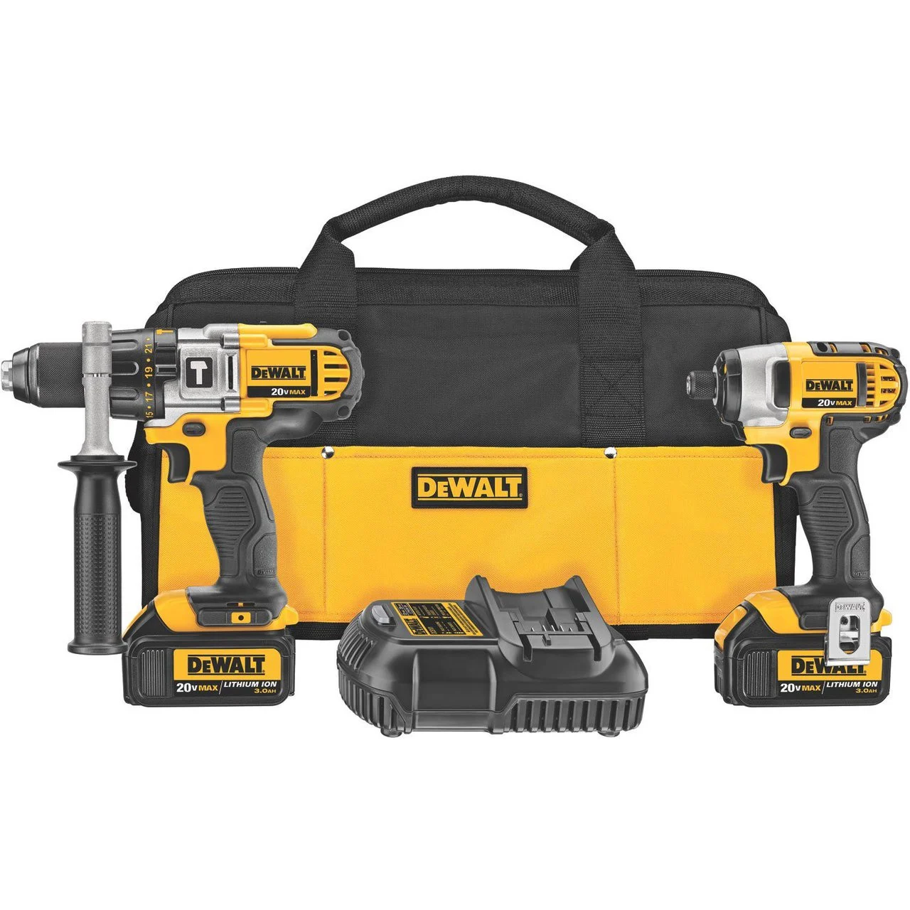 DEWALT DCK290L2 20-Volt MAX Li-Ion 3.0 Ah Hammer Drill and Impact Driver Combo K