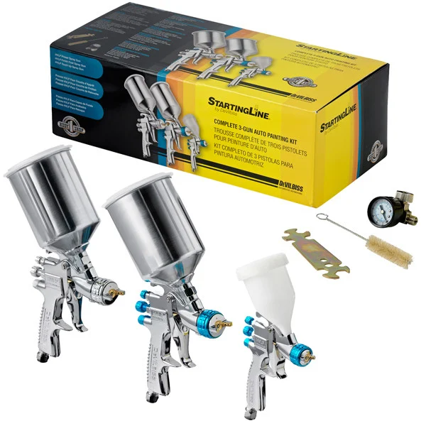 DeVilbiss Complete Spraying System For Automotive Primers, Finish Coats And Touch Up