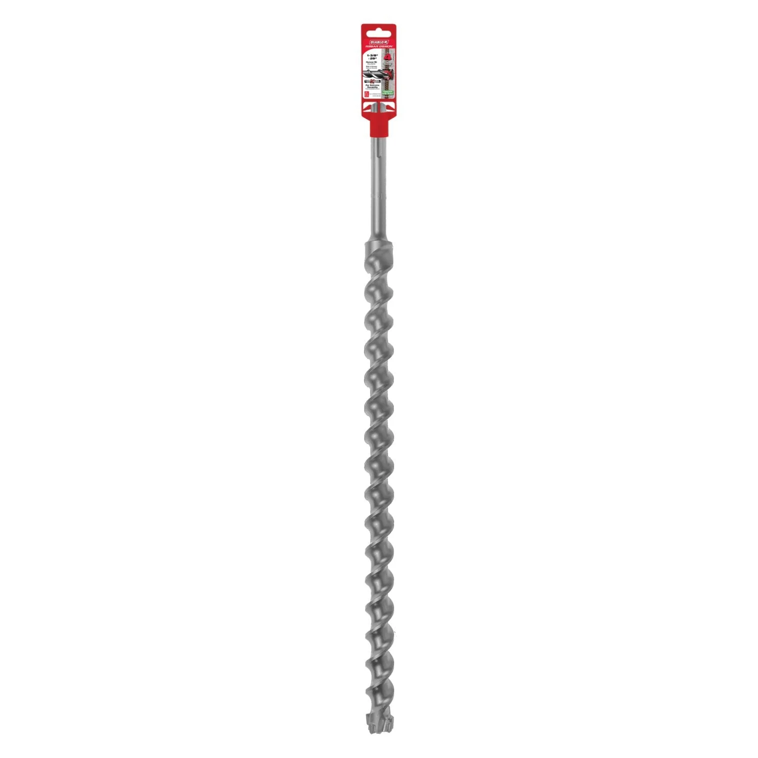 Diablo DMAMX1340 1-3/8 Inch x 24 Inch x 29 Inch Rebar Demon SDS-Max 4-Cutter Carbide-Tipped Hammer Drill Bit