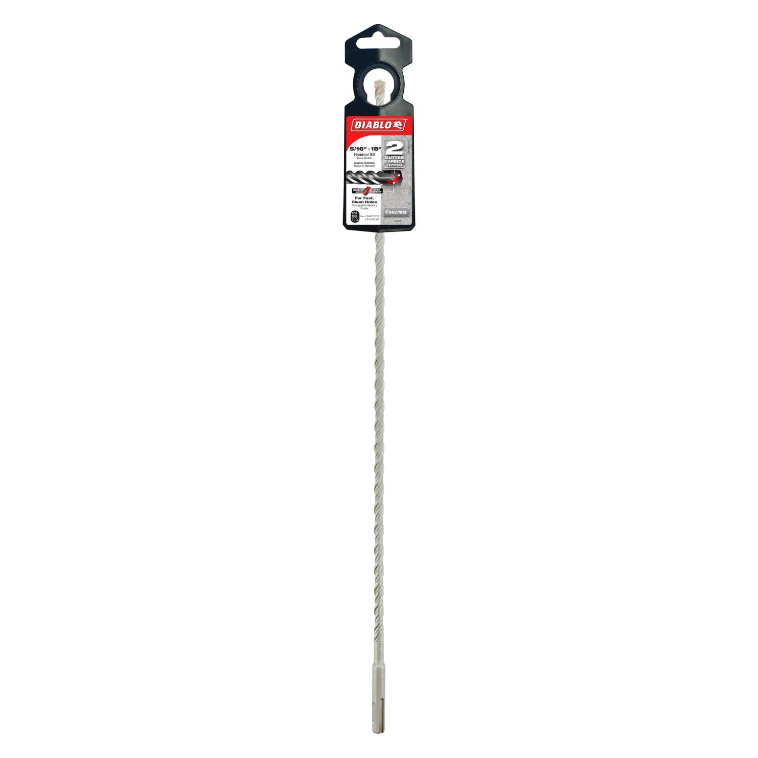 Diablo DMAPL2210 5/16 Inch x 16 Inch x 18 Inch SDS-Plus 2-Cutter