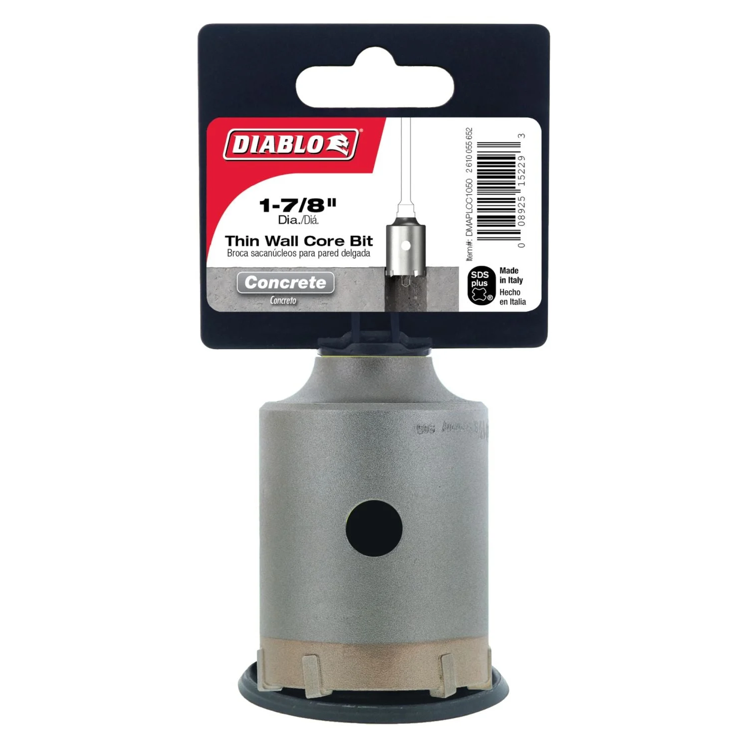 Diablo DMAPLCC1050 1-7/8 Inch SDS-Plus Thin Wall Carbide Tipped Core Bit