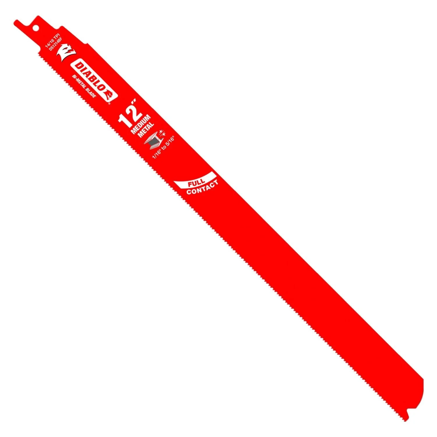 Diablo DS1214BF25 12-Inch Bi-Metal Recip Blade for Medium Metal Cutting, 25-Pack