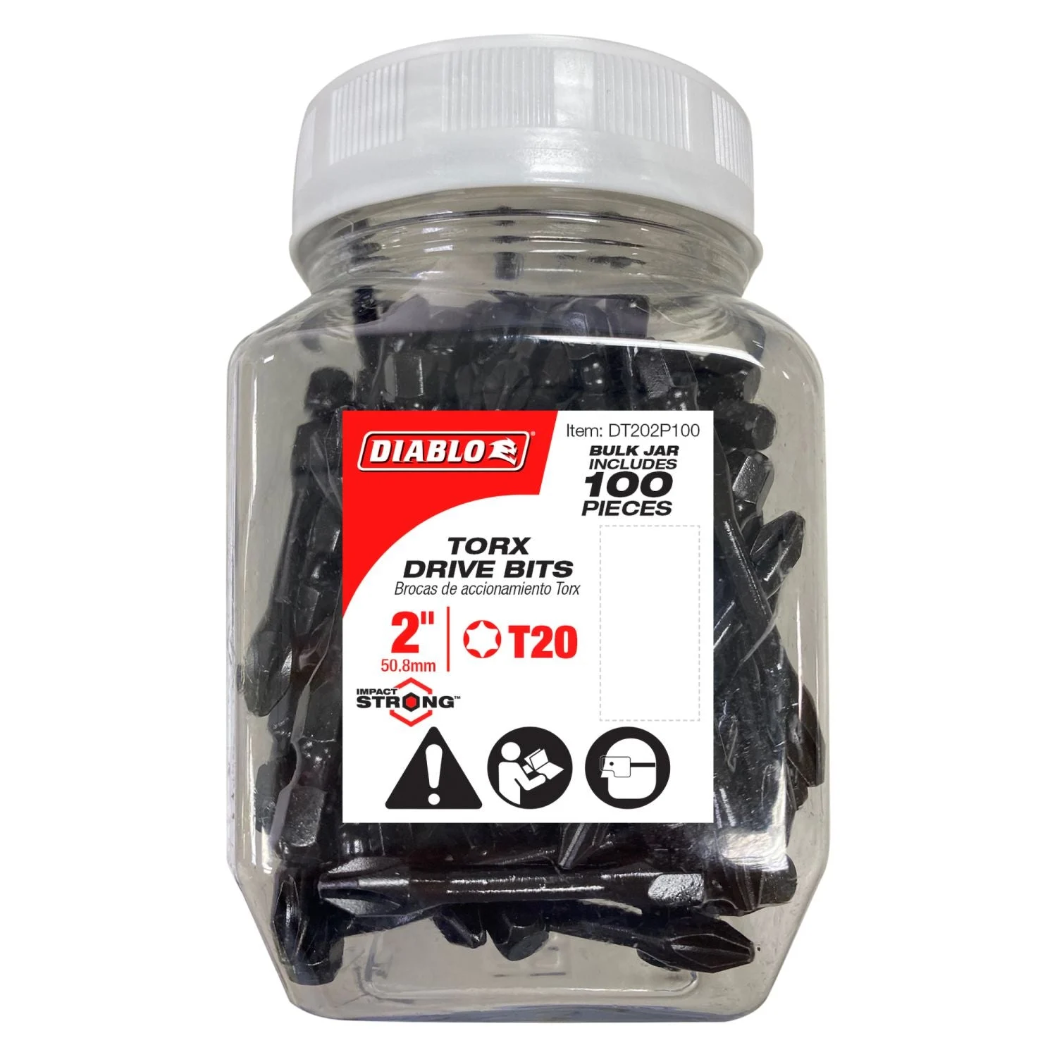 Diablo DT202P100 2 Inch #20 Torx Drive Bits , 100-Pack