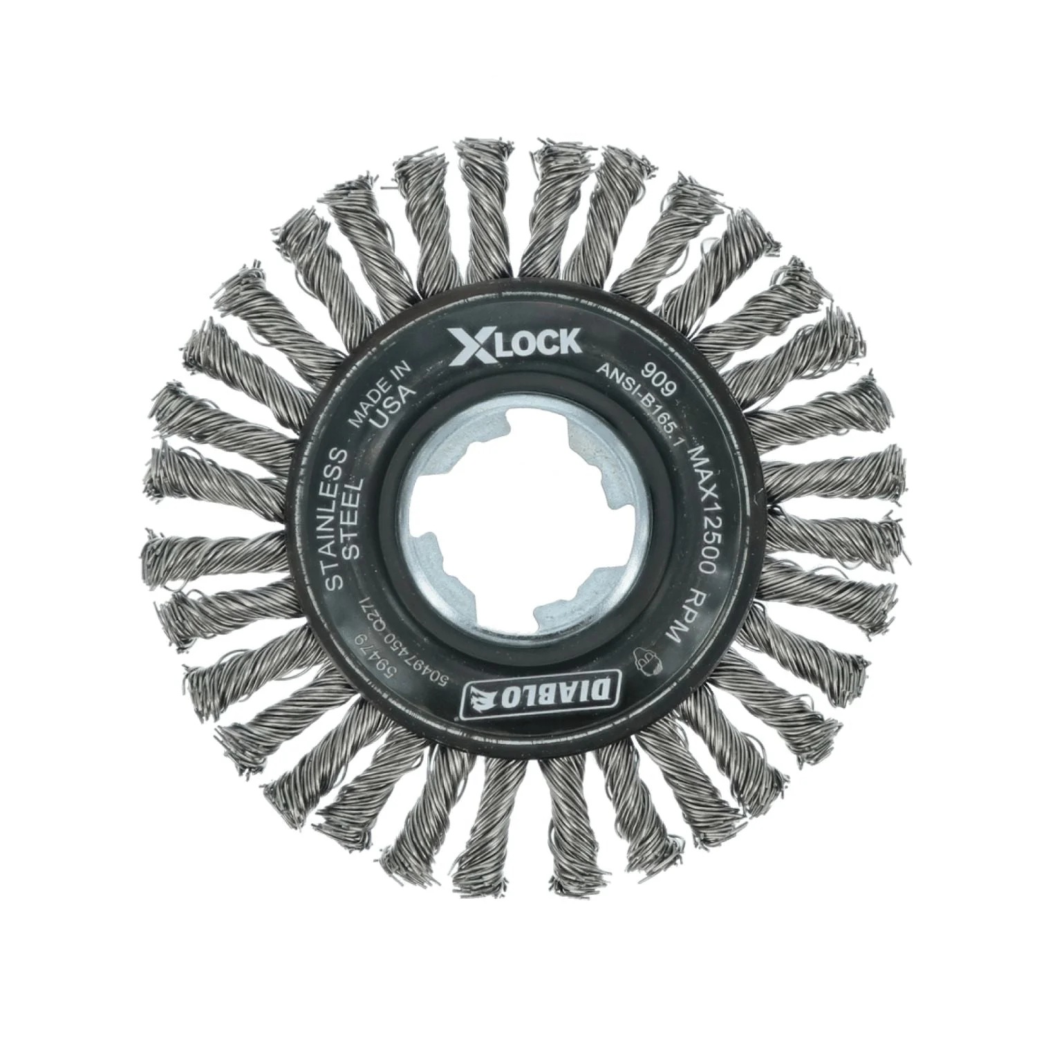 Diablo DWW400XSBS01F 4 Inch X-LOCK Stainless Steel Stringer Bead Twist Wheel