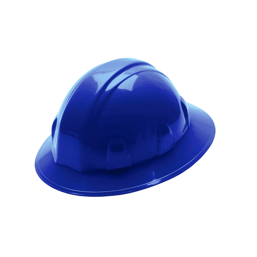 Full Brim 4 Pt Ratchet Suspension Blue