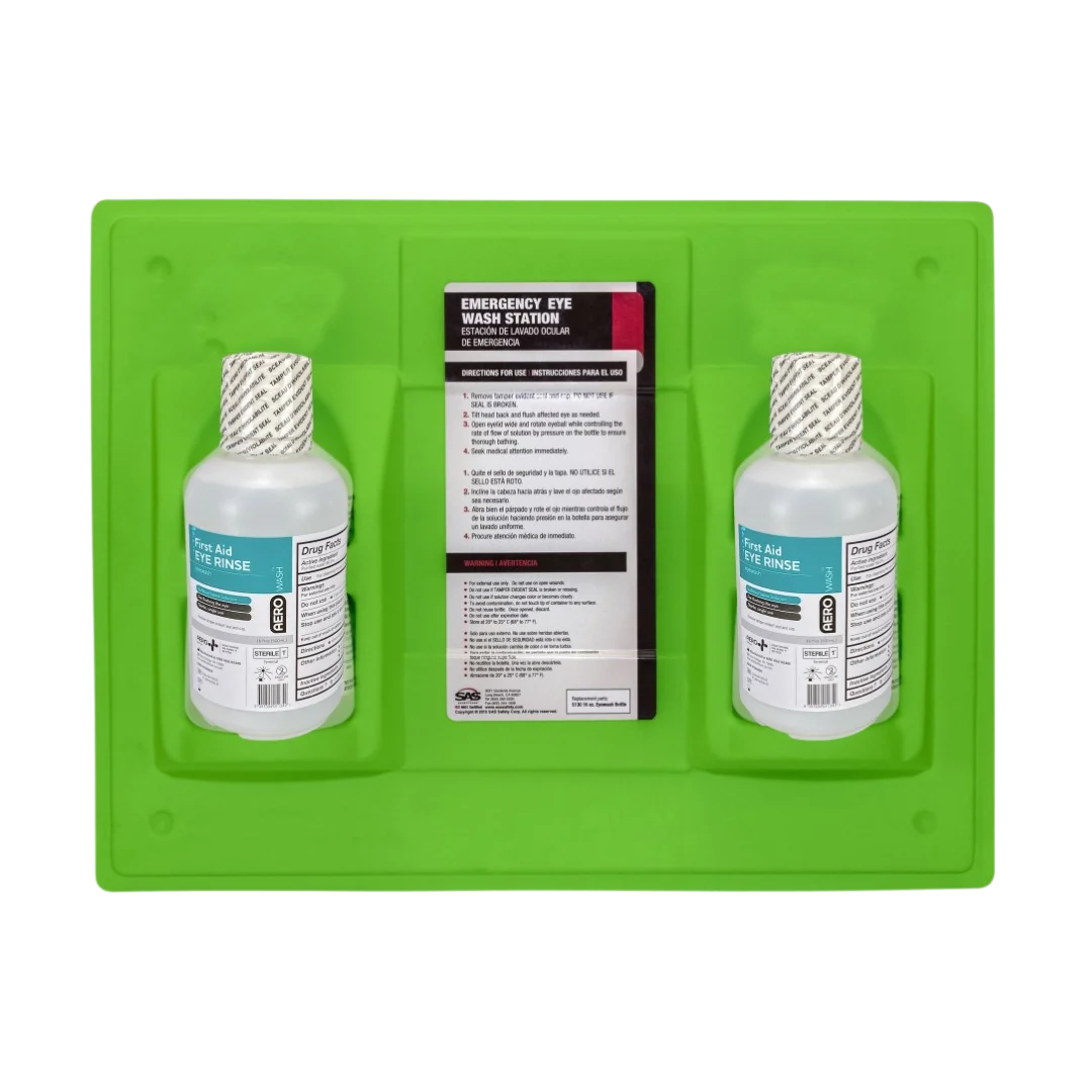Personal Emergency Eyewash Station - Dual Bottle 16 oz.