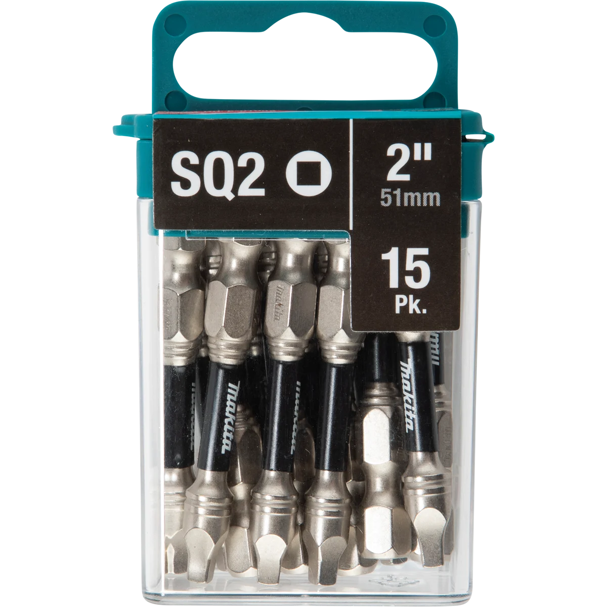 MAKITA IMPACT XPS® #2 Square 2" Power Bit (15 PACK)
