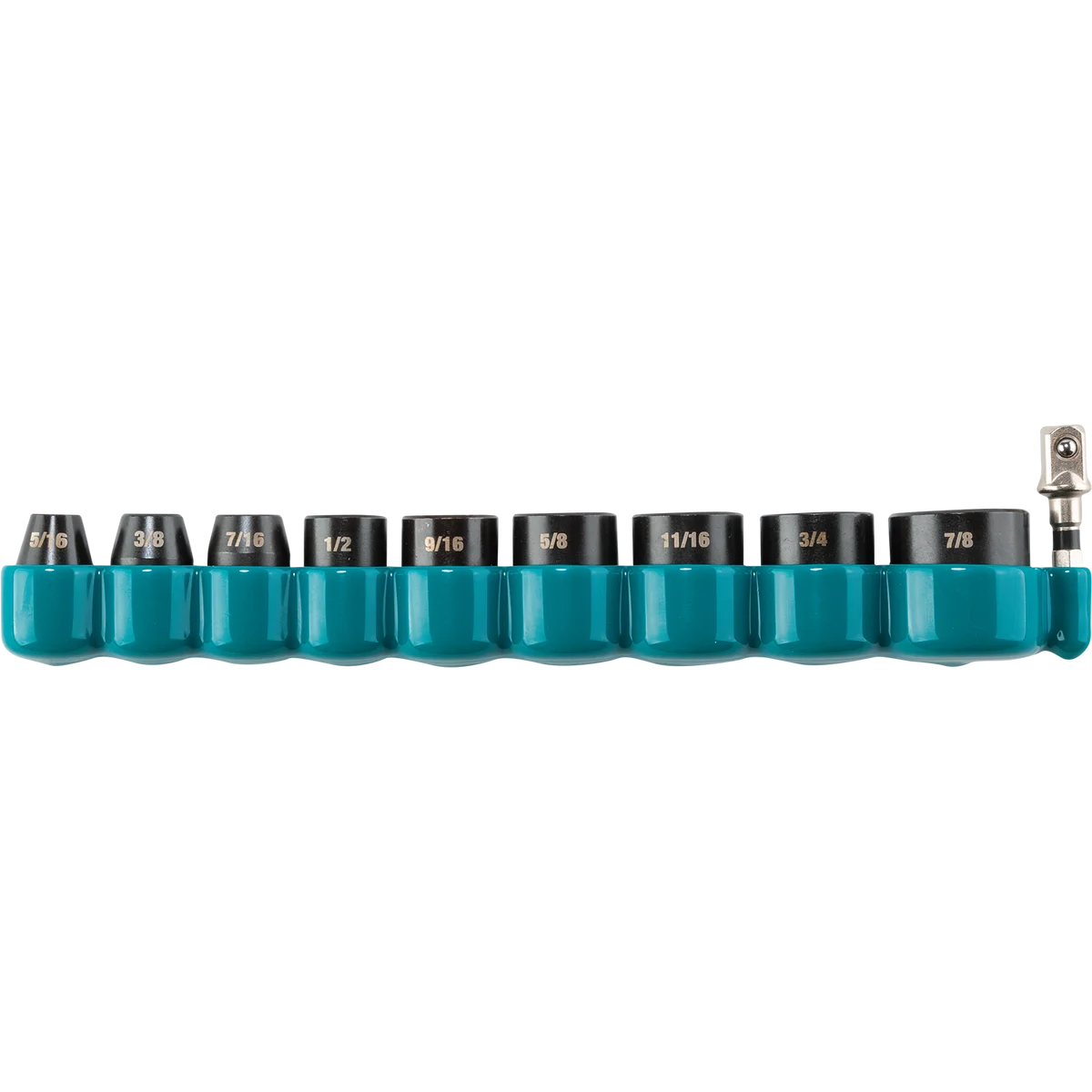 MAKITA IMPACT XPS® 10 PC. 3/8" Drive 6‑Point SAE Impact Socket Set w/ Standard Socket Adapter