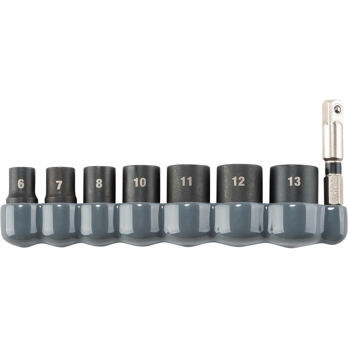 MAKITA IMPACT XPS® 8 PC. 1/4" Drive 6‑Point Metric Impact Socket Set w/ Standard Socket Adapter