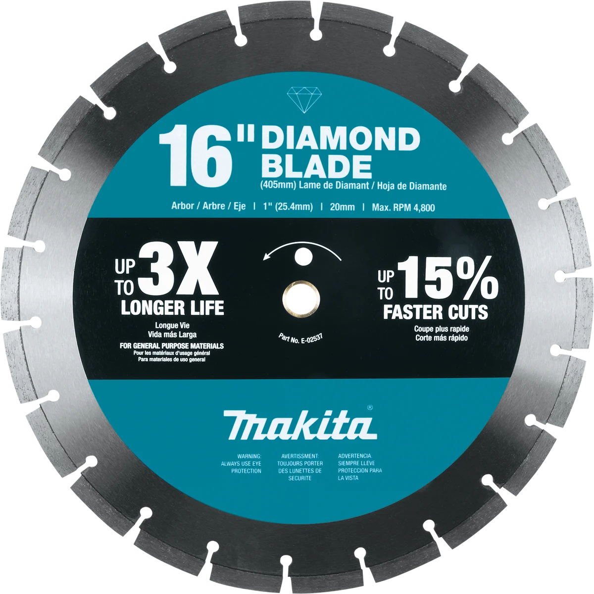 MAKITA 16" Diamond Blade, Segmented, General Purpose