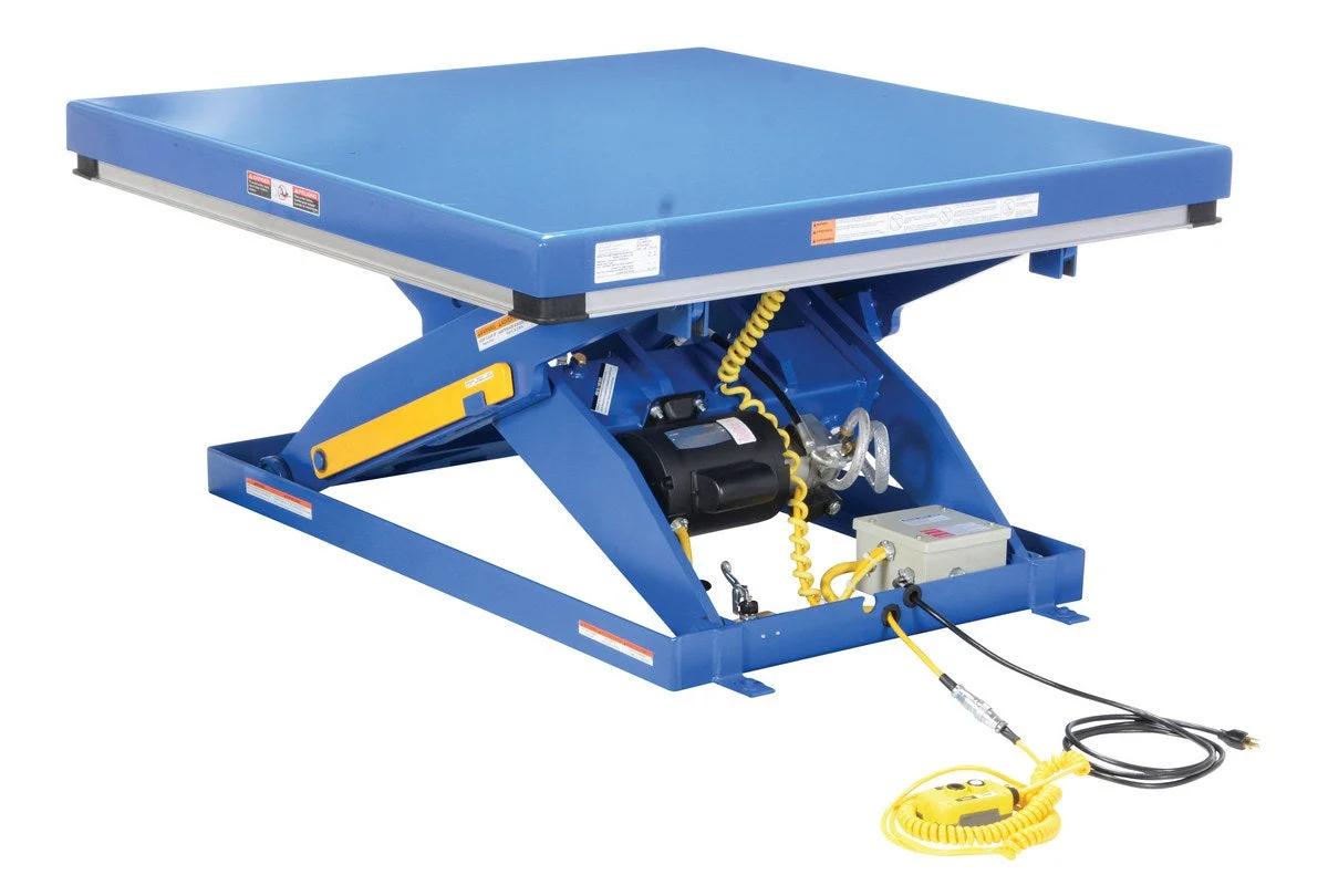 Electric Hydraulic Scissor Lift Tables - Partially Stainless Steel